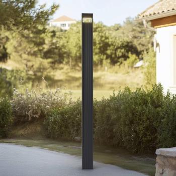 Lucande LED kültéri lámpa Tavion, 230 cm, antracit, IP65 kép
