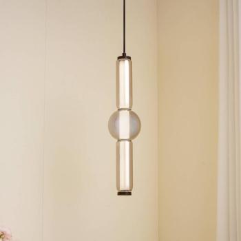 Lucande LED lógó világítás Savete, füstszürke, üveg, Ø 12 cm kép