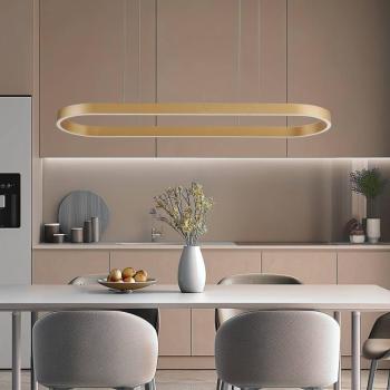 Lucande Smart LED függőlámpa Melinay, arany, CCT, Tuya kép