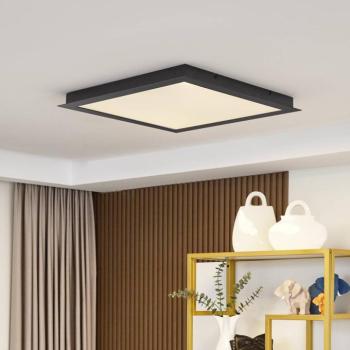 Lucande Smart LED mennyezeti lámpa Leicy fekete 65 cm RGB CCT kép
