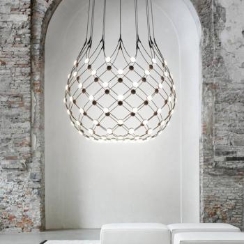 Luceplan Mesh függő lámpa Ø 100 cm 1 m függesztő kép