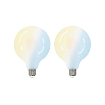 LUUMR Intelligens LED izzó 2db E27 G125 7W CCT matt Tuya kép