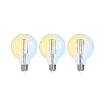 LUUMR Smart LED E27 G95 7W ZigBee Tuya Philips Hue 3 darabos készlet kép