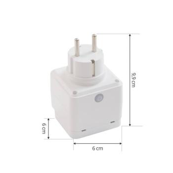 LUUMR Smart Plug Lykka, EU, WiFi, Tuya, beltéri, kültéri, fehér kép