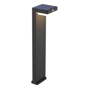  MALI LED/4,5W/3,7V 2000 mAh IP44 fekete napelemes lámpa érzékelővel  kép