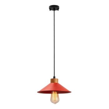  MANAVGAT kábellel függesztett csillár 1xE27/40W/230V piros/barna  kép