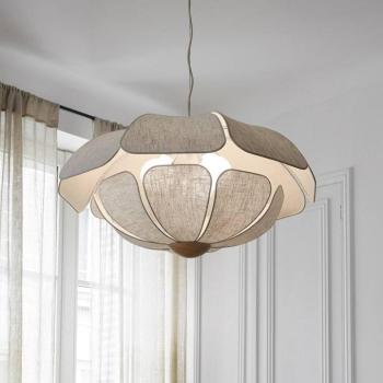 MARKET SET Coquillage lógó lámpa, 70 cm, krém színű, len kép