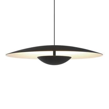 MARSET Ginger LED-es függő, triac Ø32cm fekete/fehér kép