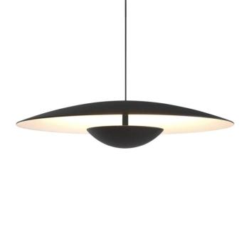 MARSET Ginger LED-es függő, triac Ø42cm fekete/fehér kép