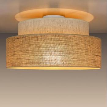  Mennyezeti lámpa BOHO 1xE27/60W/230V átm. 40 cm krémes/bézs  kép