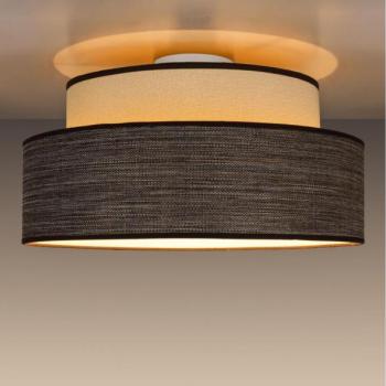  Mennyezeti lámpa GRACE 1xE27/60W/230V átm. 40 cm krémes/barna  kép
