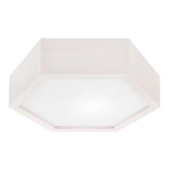  Mennyezeti lámpa HEX 1xE27/60W/230V á. 32 cm fenyő fehér  kép