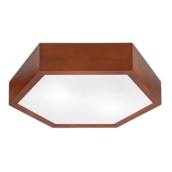  Mennyezeti lámpa HEX 2xE27/60W/230V á. 43 cm fenyő barna  kép