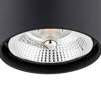 Mennyezeti spotlámpa Tubo Ø 12cm, fekete kép