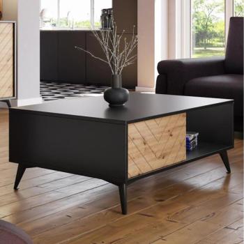 MIRJAN 24 Kávésasztal DIAMOND 40x104 cm fekete/barna  kép