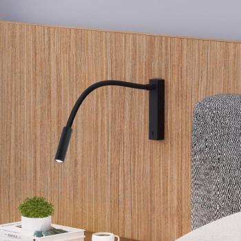 Molto Luce Arok LED-es fali lámpa, fekete, alumínium, 49 cm-es kiugrással kép