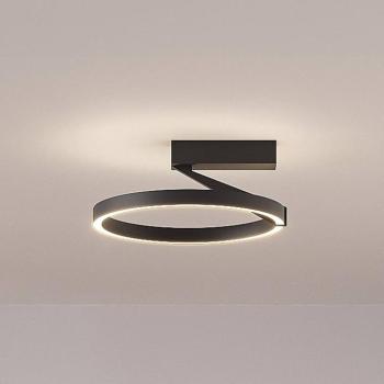 Molto Luce LED mennyezeti lámpa Melli SDI, fekete, alumínium, Ø 33 cm kép