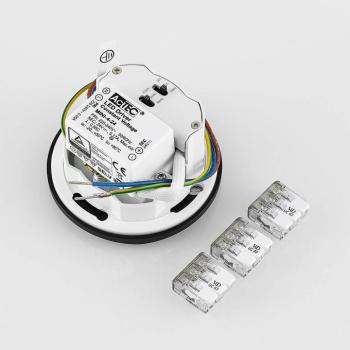 Molto Luce LED süllyesztett lámpa Wall 68R Sina IP44 RD, fekete kép