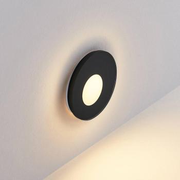 Molto Luce LED süllyesztett lámpa Wall 68R üveg IP44 RD, fekete kép