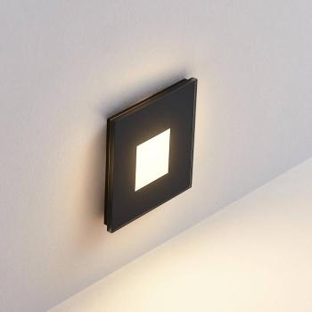 Molto Luce LED süllyesztett lámpa Wall R68 üveg IP44 SQ, fekete kép
