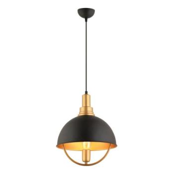  MONZA kábellel függesztett lámpa 1xE27/40W/230V átm. 30 cm fekete/arany  kép