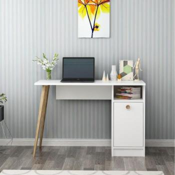  Munkaasztal CANNAS 110x74 cm fehér/barna  kép
