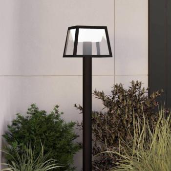 Napelemes LED-es útvilágítás Altilia, magasság 106 cm, fekete, érzékelővel kép