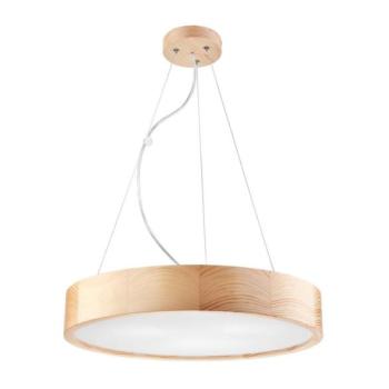  NATURAL 3xE27/60W/230V mennyezeti lámpa, 47 cm, fenyő  kép