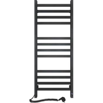 Navin Fürdőszobai létra radiátor termosztáttal AVANGARD 459W/230V 120,6cm IP44 fekete balos  kép