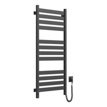 Navin Fürdőszobai létra típusú törölközőszárító termosztáttal LARGO 541W/230V 120,6 cm IP44 fekete jobb oldali  kép