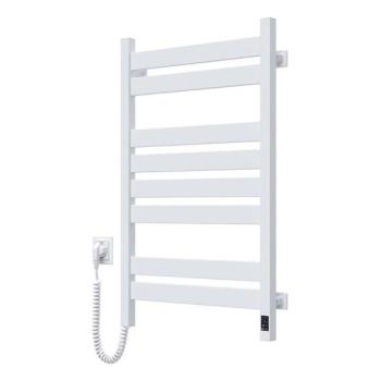 Navin Fürdőszobai létrás törölközőszárító radiátor termosztáttal LARGO 432 W/230 V 80,6 cm IP44 fehér balos  kép