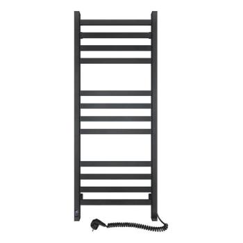 Navin Fürdőszobai törölközőszárító radiátor termosztáttal AVANGARD 459W/230V 120,6cm IP44 fekete pr.  kép