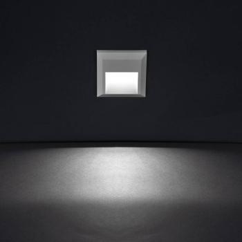 Négyzet alakú LED kültéri fali lámpa Kössel kép