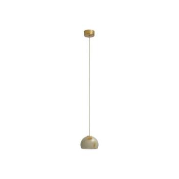 Neil LED-es függőlámpa, alabástrom, arany, Ø 15cm kép