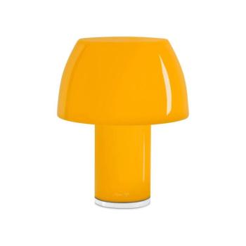 Nemo LED-es újratölthető asztali lámpa Lorosae, sárga, üveg, IP54, USB kép
