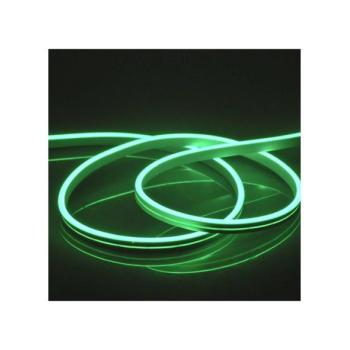  NEON LED szalag 5m, 30W, 24V, zöld, IP65 védelem  kép