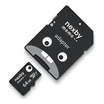 Nexby MicroSDXC 64GB U3 100MB/s + SD adapter  kép