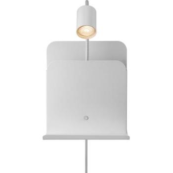 Nordlux Nordlux ROOMI fali lámpa polccal, USB, 1xGU10/8W/230V, fehér  kép