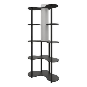  NOTO állólámpa polcokkal 1xE27/40W/230V fekete  kép
