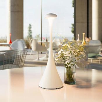 Nudrop LED akkus asztali lámpa, IP54, hófehér kép