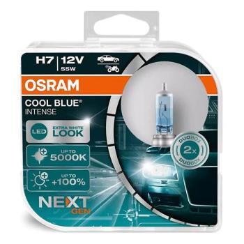 Osram 2x Osram COOL BLUE H7 PX26d 55W 12V 5000K autóizzó szett  kép