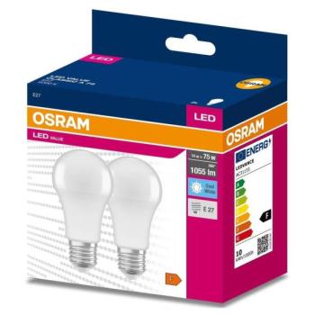 Osram KÉSZLET 2x LED Izzó A60 E27/10W/230V 4000K  kép