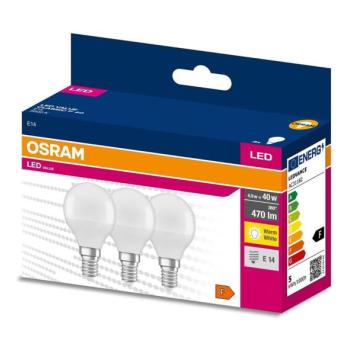 Osram KÉSZLET 3x LED Izzó P45 E14/4,9W/230V 3000K  kép