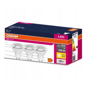 Osram KÉSZLET 3x LED Izzó PAR16 GU10/2,8W/230V 2700K 60°  kép