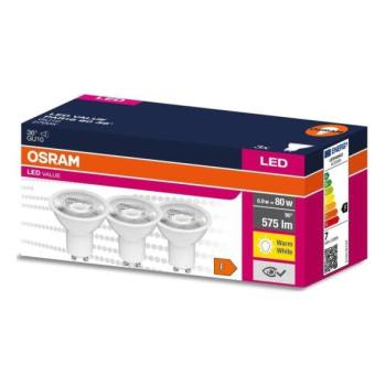 Osram KÉSZLET 3x LED Izzó PAR16 GU10/6,9W/230V 2700K 36°  kép