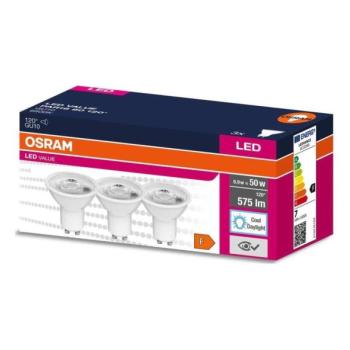 Osram KÉSZLET 3x LED Izzó PAR16 GU10/6,9W/230V 6500K  kép