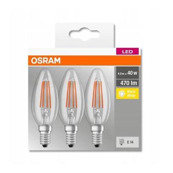 Osram KÉSZLET 3x LED Izzó VINTAGE B40 E14/4W/230V 2700K  kép