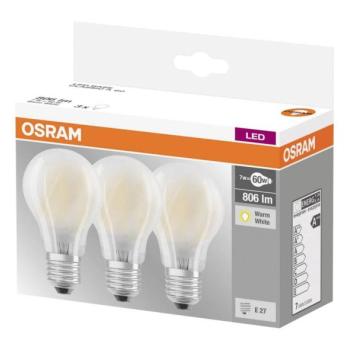Osram KÉSZLET 3x LED Izzó VINTAGE E27/7W/230V 2700K  kép