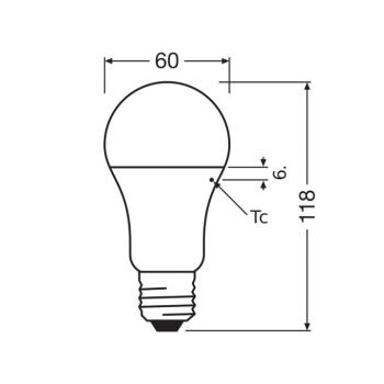 OSRAM LED Classic Star, matt, E27, 14 W, 4.000 K, 1.521 lm kép