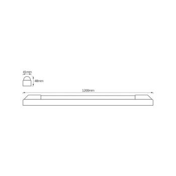 OSRAM LED-es világítócsík POWER BATTEN, 4000 K, 120 cm, 1 izzó. kép